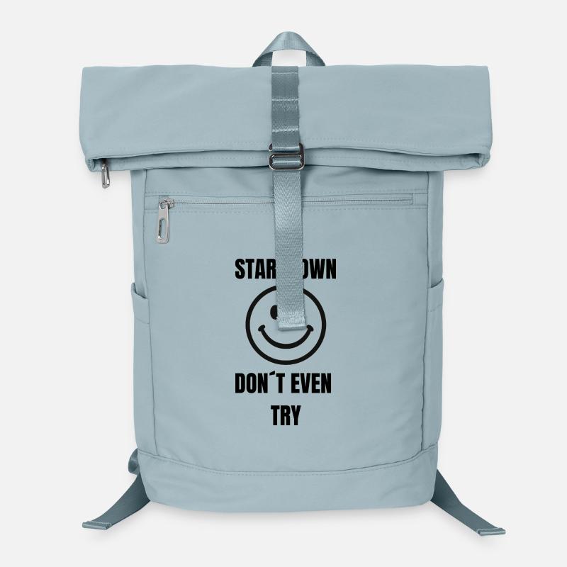 Sourire de fixation – N’essaie même pas - Sac à dos ordinateur - bleu glacier