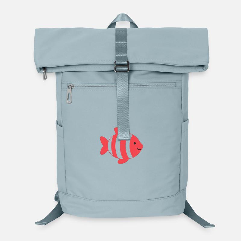 Fisch mit Streifen Laptop-Rucksack 