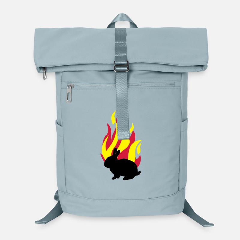 Bunny with fire Laptop Backpack