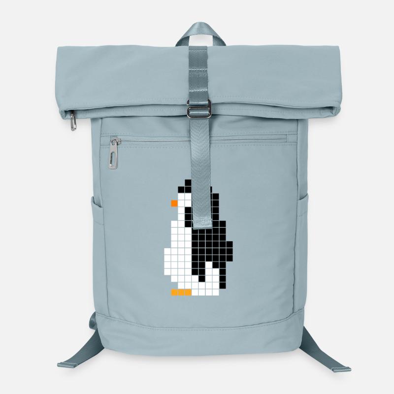 Pixel Pinguin – Retro Tier Design Laptop-Rucksack 