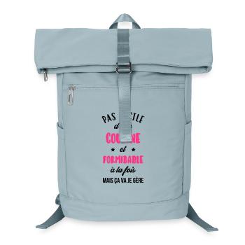 Cousin - Cousine - Famille - Naissance - Bébé - Laptop Backpack - ice blue - Front