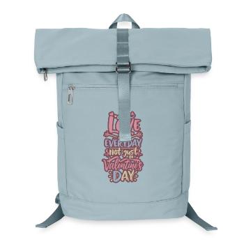 Tägliche Liebe, nicht Valentinstag - Laptop-Rucksack  - Eisblau - Vorne