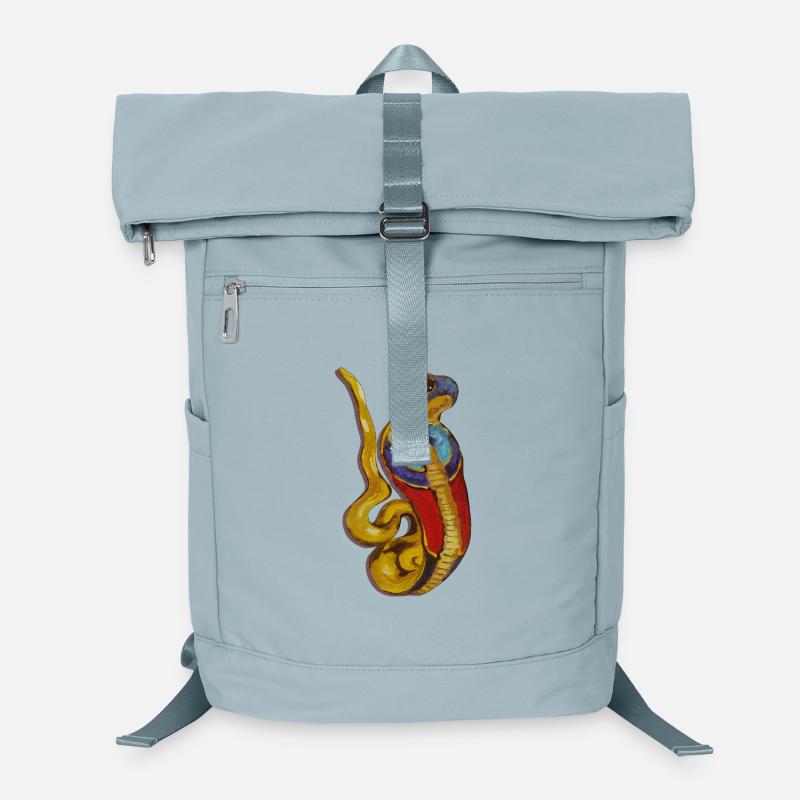 Farbenfrohe Schlangenkunst - Wadjet altägyptische  Laptop-Rucksack 