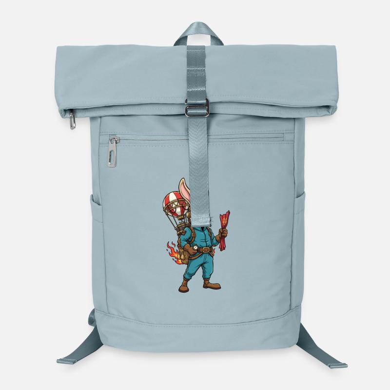 Rabbit Aviator Steampunk Hot Air Balloon Flight Laptop Backpack