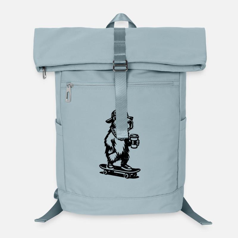 Capy to go | Capybara Skateboard | Coffee Laptop Backpack
