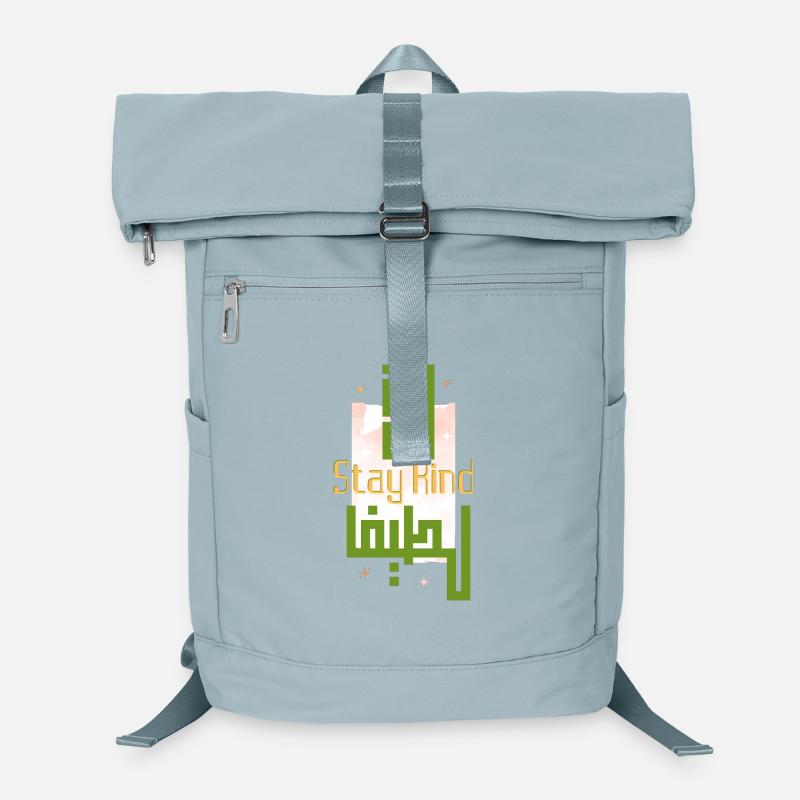 Stay Kind Modern Green Calligraphy Laptop Backpack