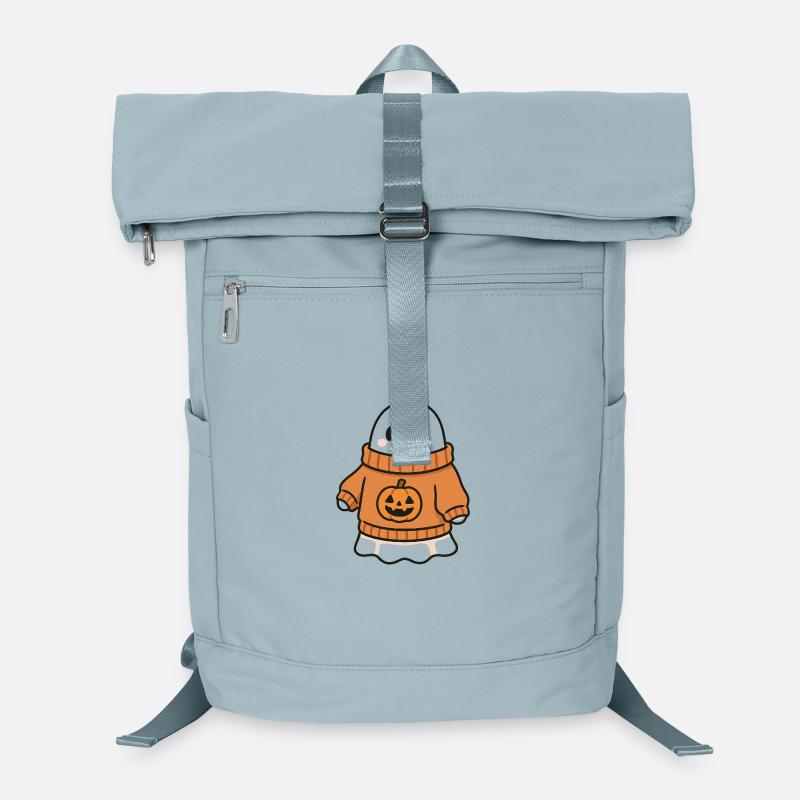Pumpkin Sweater Ghost Laptop Backpack