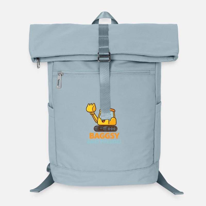 Bagger Mit Freundlichem Gesicht Laptop-Rucksack 