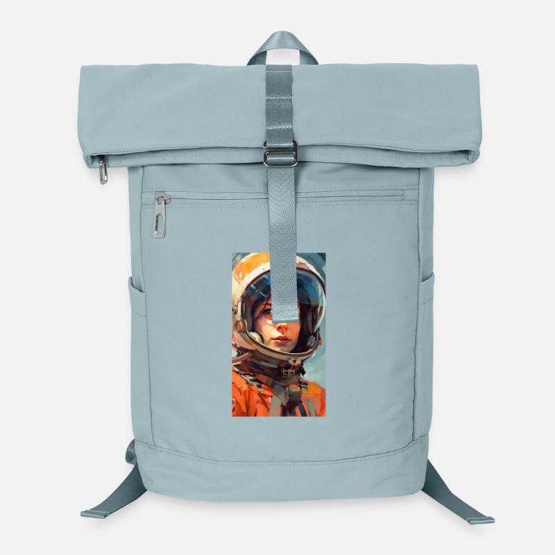 Space Girl - Laptop-Rucksack  - Eisblau