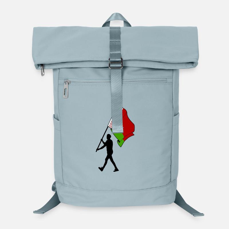 Drapeau Biélorussie homme marchant Sac à dos ordinateur