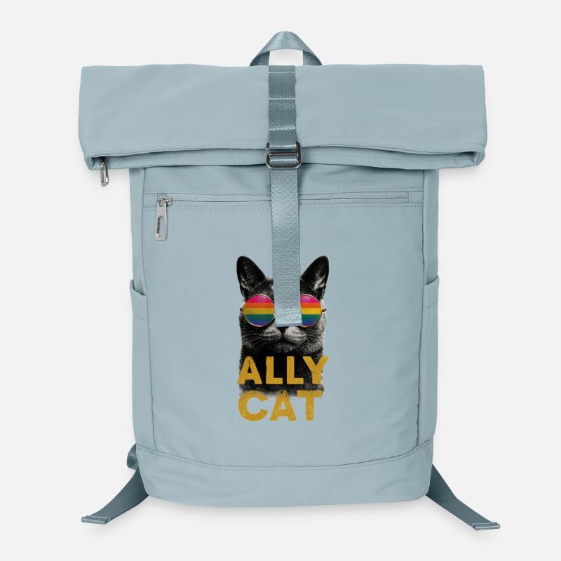 Hippie-Kater mit Sonnenbrille Laptop-Rucksack 