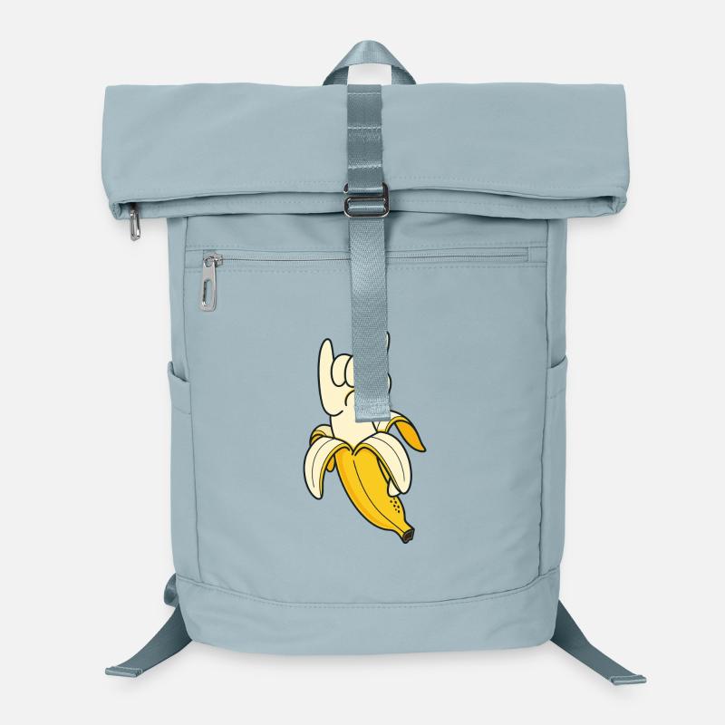 Illustration du geste de la main de la banane Sac à dos ordinateur