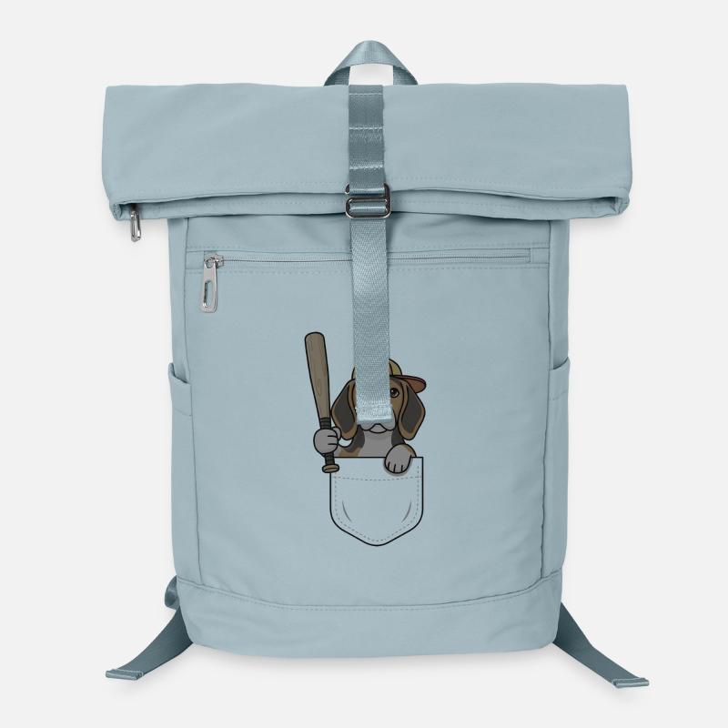 Beagle Pocket Baseball Laptop Backpack