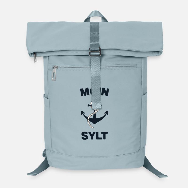 Moin Sylt – Maritimes Anker-Design Laptop-Rucksack 