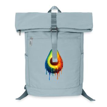 Avocado with a colorful gradient - Laptop Backpack - ice blue - Front