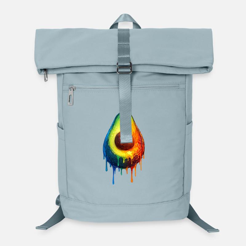 Avocat avec un dégradé coloré Sac à dos ordinateur