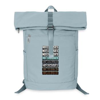 No excuses for colorful motivation - Laptop Backpack - ice blue - Front