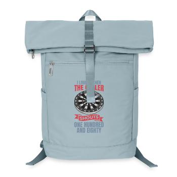 Lustiger Dart Witz - Laptop-Rucksack  - Eisblau - Vorne