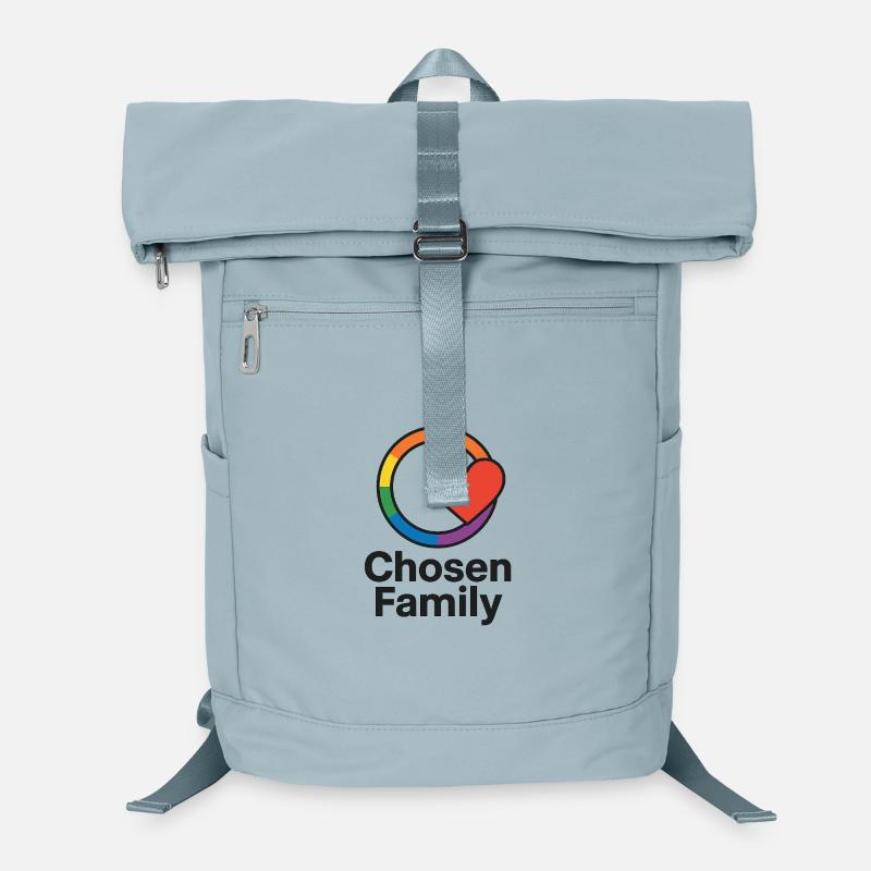 Inklusives Herz mit Regenbogenrahmen Laptop-Rucksack 