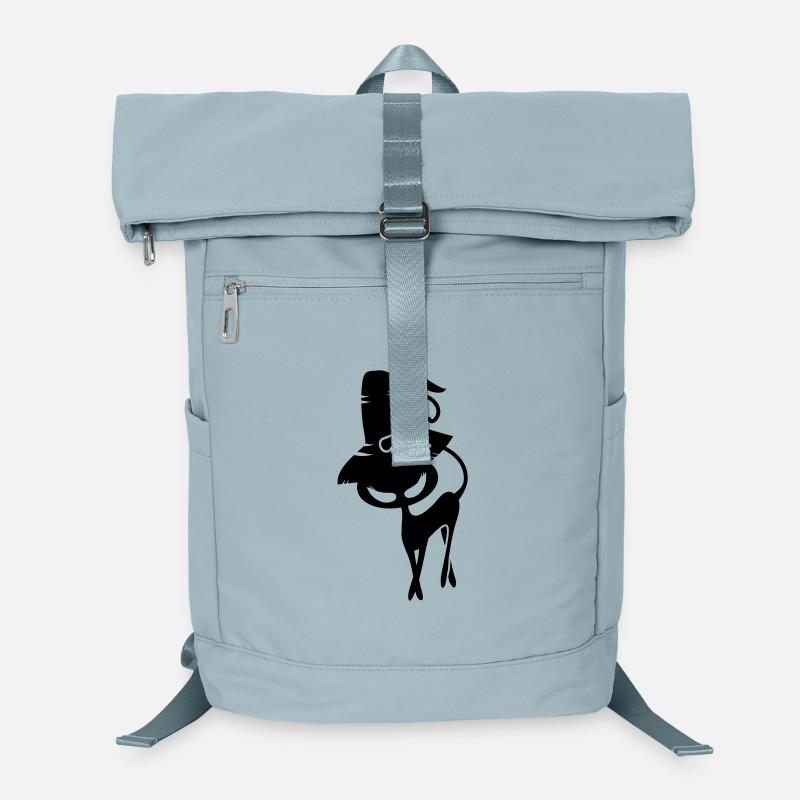 Un chat noir avec chapeau de sorcière Sac à dos ordinateur