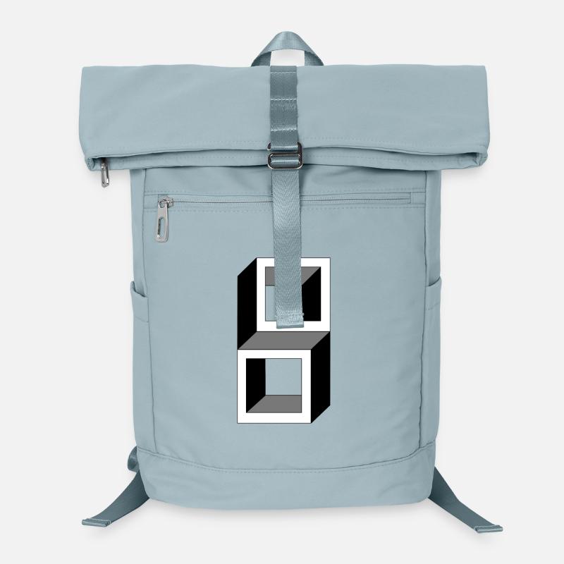 Stacked Frames Monochrome Laptop Backpack