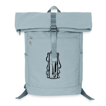 Comic Spray Can with Drops - Laptop Backpack - ice blue - Front