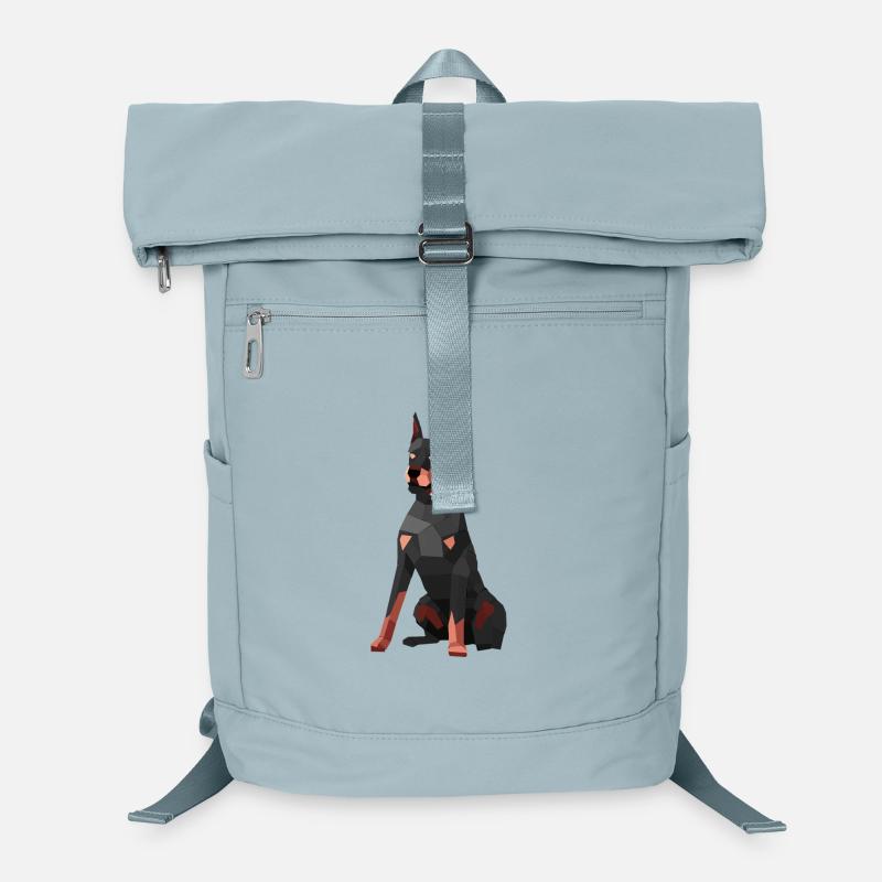 Moderner Dobermann – Low-Poly-Kunst Laptop-Rucksack 