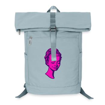 Lady Portrait 60s Pop-Art - Laptop-Rucksack  - Eisblau - Vorne