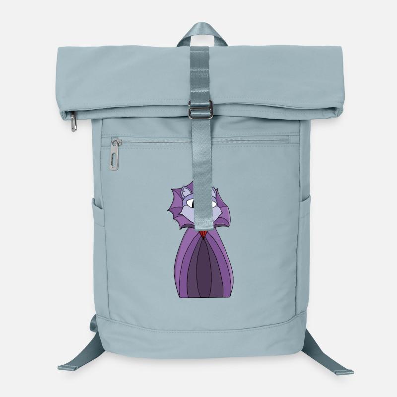 Vampirkatze im lila Umhang Laptop-Rucksack 