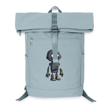 Kleiner Zombie Schrott Roboter  - Laptop-Rucksack  - Eisblau - Vorne