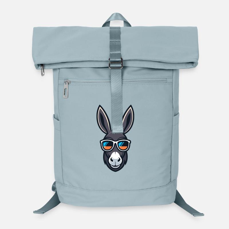 Esel-Cartoon-Stilisierte Sonnenbrille Laptop-Rucksack 