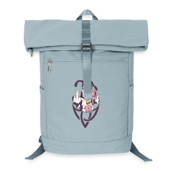 Le geste de la vache rebelle - Sac à dos ordinateur - bleu glacier - Devant