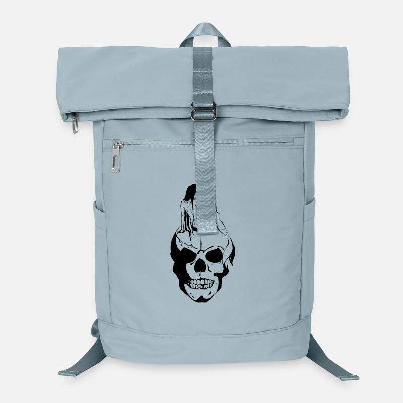 Sirène sur le crâne Sac à dos ordinateur