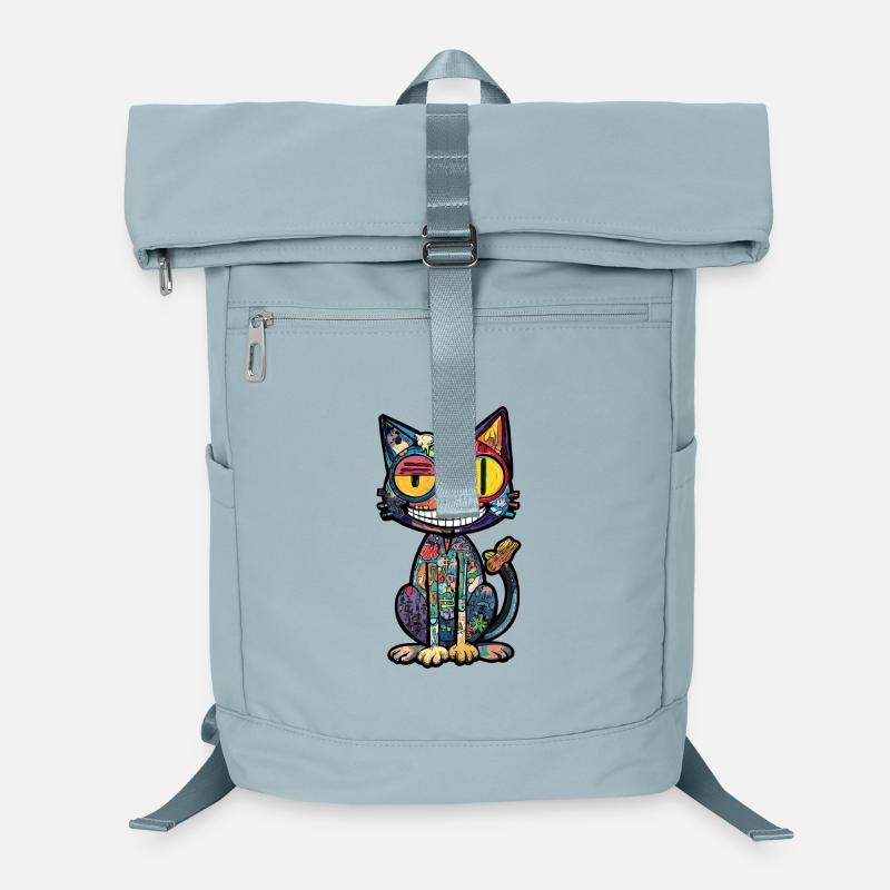 Katze Kunst Bunt Kätzchen Laptop-Rucksack 