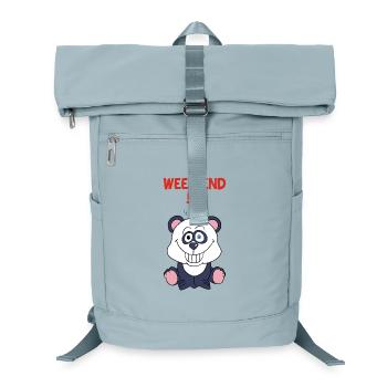 Panda on the weekend - Laptop Backpack - ice blue - Front