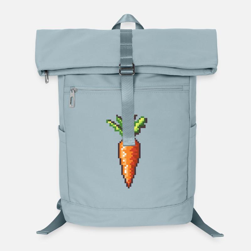 Pixel Carrot Retro Pixel Art Laptop Backpack