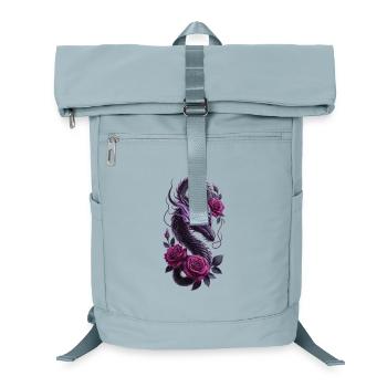 Chemise Fantasy du Dragon Noir aux Roses - Sac à dos ordinateur - bleu glacier - Devant