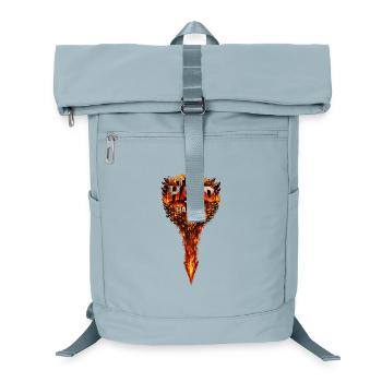 Too Hard to Handle Fire-Logo - Laptop-Rucksack  - Eisblau - Vorne