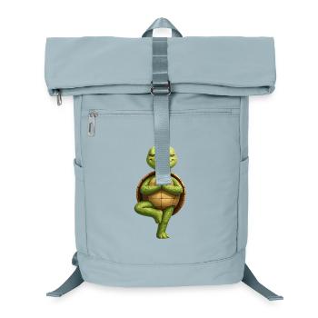 Zen Schildkröte im Gleichgewicht - Laptop-Rucksack  - Eisblau - Vorne
