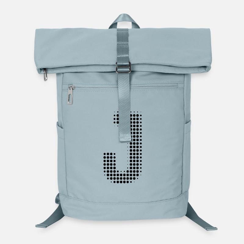 J Buchstabe Punkte Raster Laptop-Rucksack 