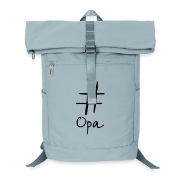 #Opa Hashtag Social Media I Geschenkidee für Opa - Laptop-Rucksack  - Eisblau - Vorne