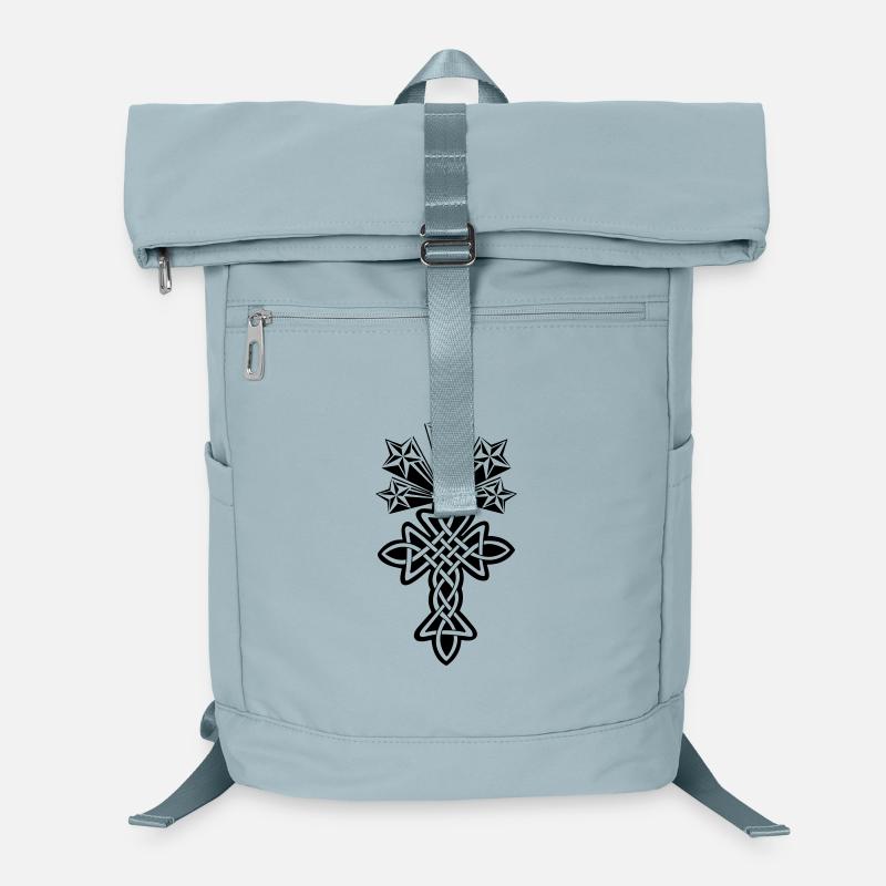 Celtic cross five stars Laptop Backpack