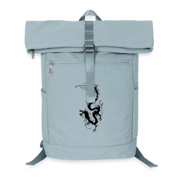 Black Smoke Dragon - Laptop Backpack - ice blue - Front