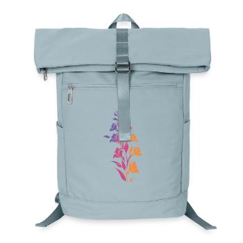 Colorful Floral Branch - Laptop Backpack - ice blue - Front