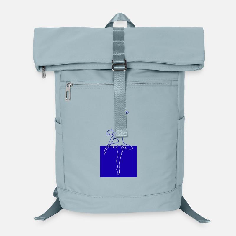 Blue Line Ballet Danse de forme minimale Sac à dos ordinateur