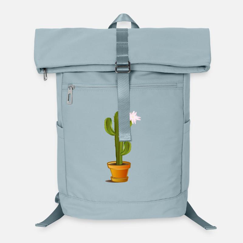zauberhafter Kaktus im Blumentopf mit Blüte Laptop-Rucksack 