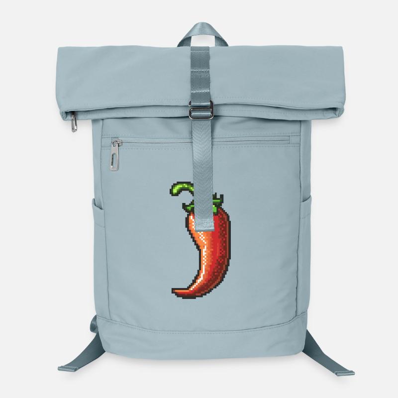 Pixel Chili Pepper Retro Glanz Laptop-Rucksack 