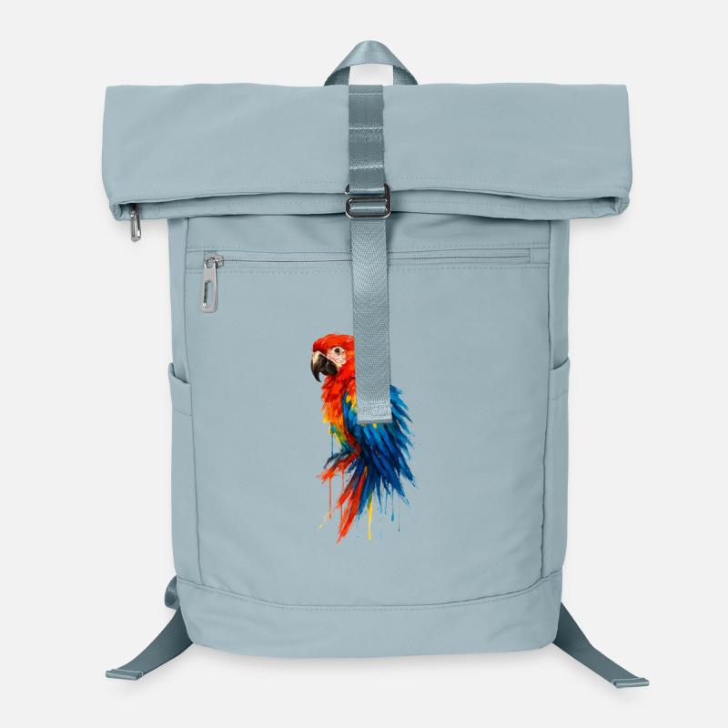 Papagei-Ara, Aquarell, farbenfroher Vogel Laptop-Rucksack 