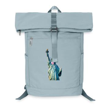 Statue of Liberty Chews Bubblegum - Laptop Backpack - ice blue - Front