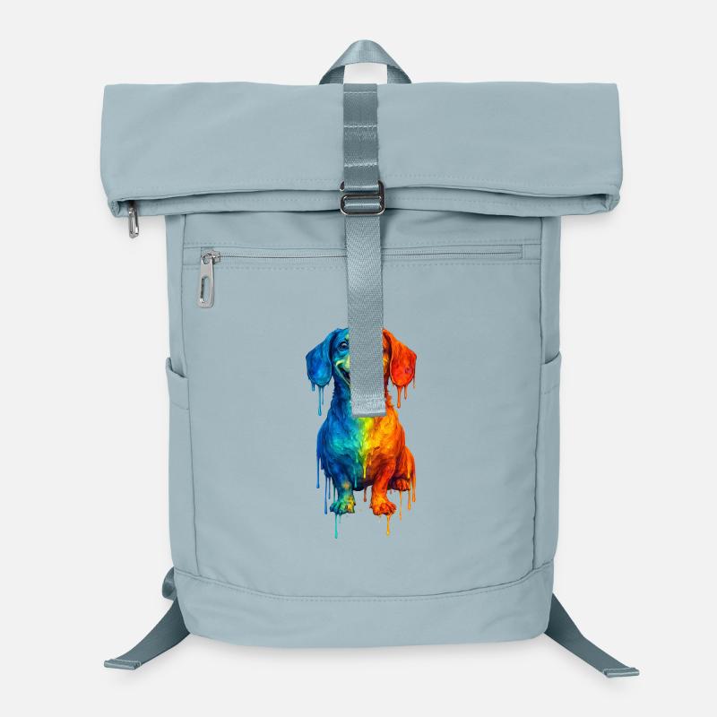 Dachshund in bright colors Laptop Backpack